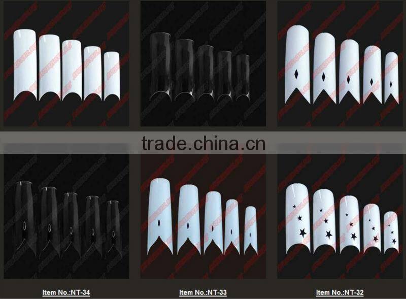 Clear Stiletto Square Nail Tips/ artificial nail tip -NT/51/52/53/54