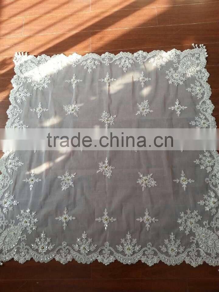 Handmade beaded table cloth