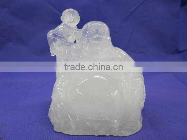 Crystal carved budda