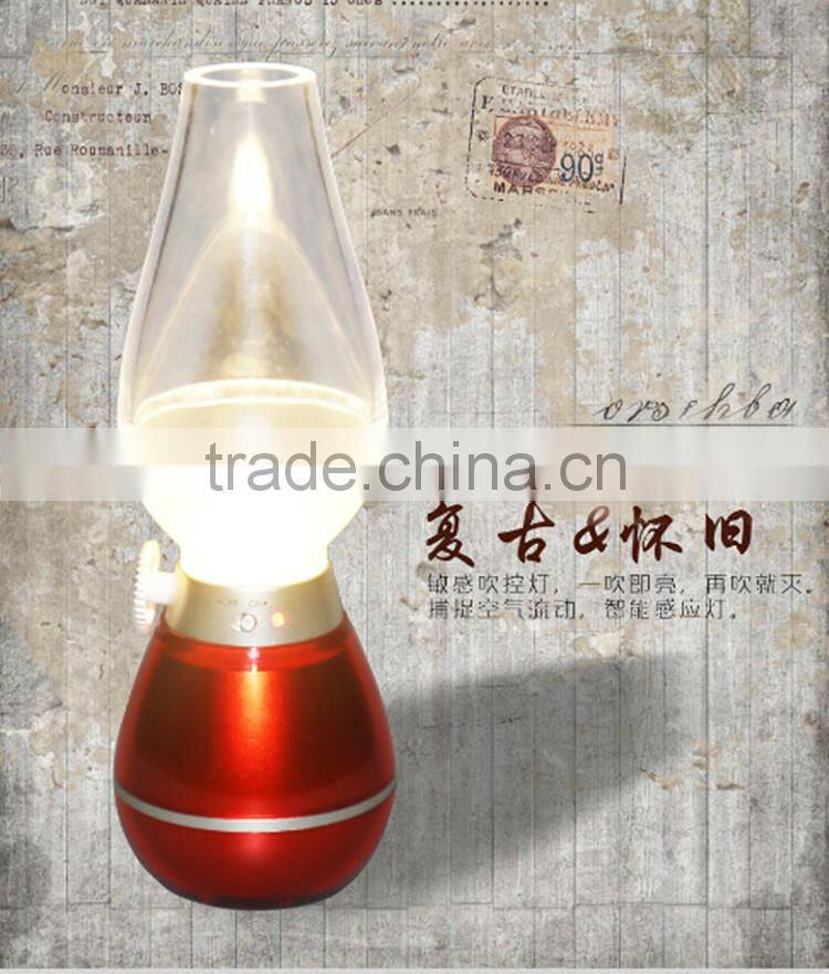 Blow Control USB Rechargeable Classic Decorative Kerosene Oil Lamps / Best Promotional Gift and Traditional Meeting