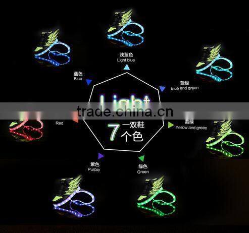 Children Kids Unisex LED Light Lace Up Luminous Sneaker Casual Shoes USB Sport