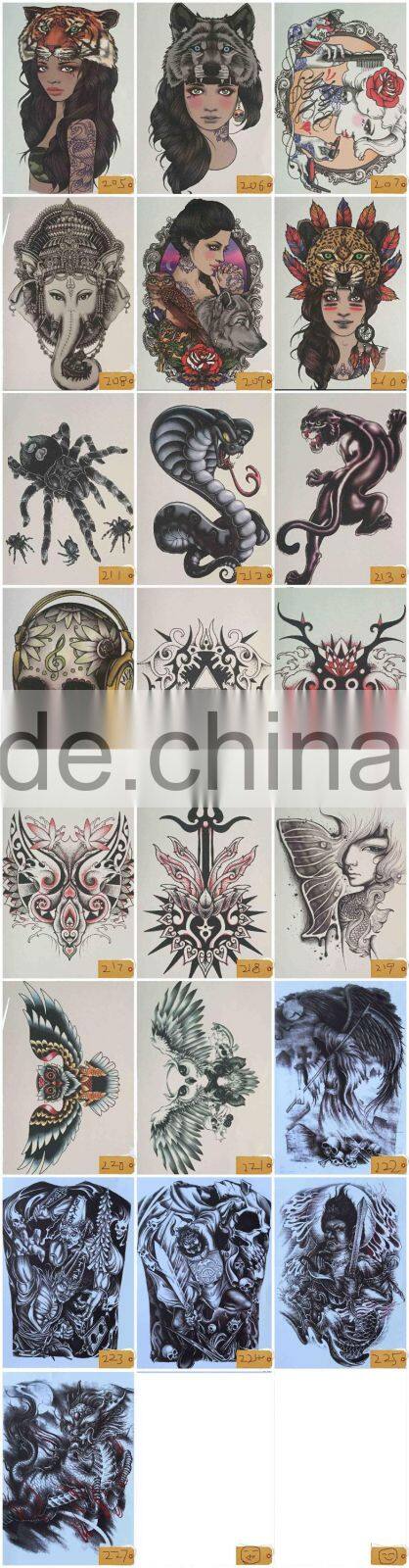 High Quality Letter Gold Flash Metallic Metal Custom Water Transfer Temporary Tattoo Stickers Body Art