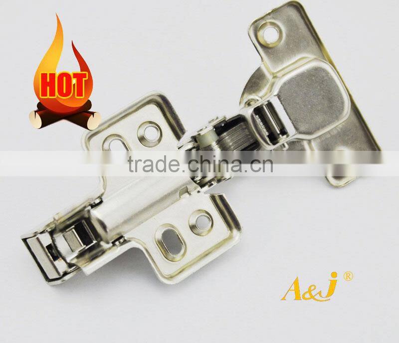Furniture Hardware Soft Close Kitchen Cabinet Door Hinge Hydraulic Slow Shut Clip-On Plate