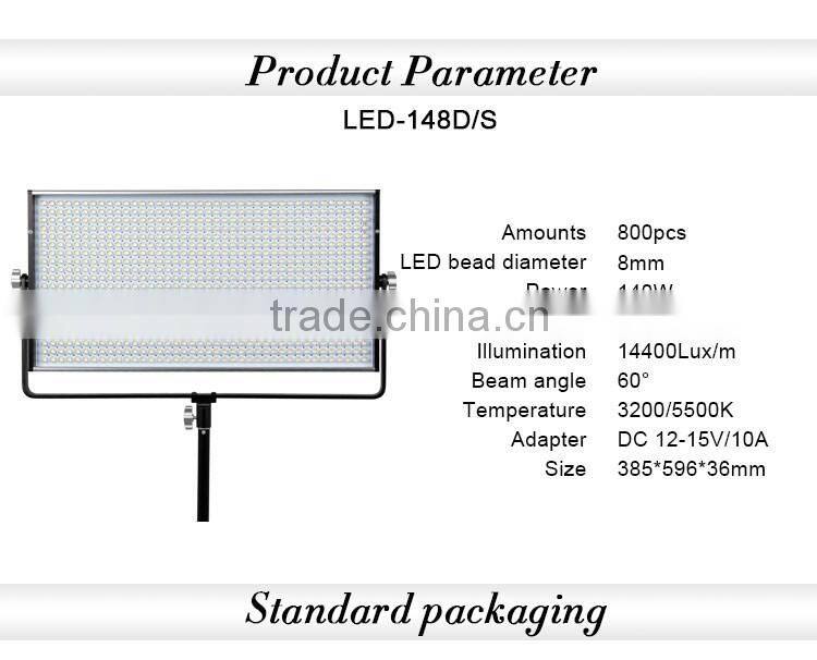 for TV studio using LED panel light