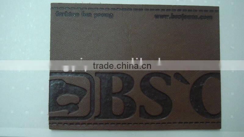 eco-friendly cheap real leather patch