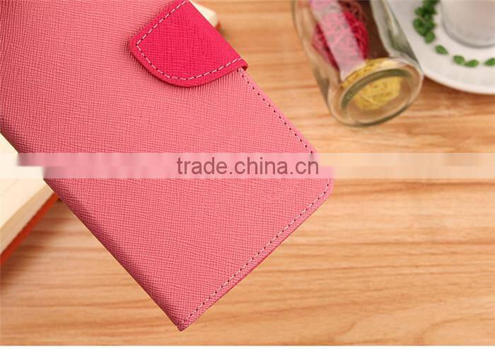Mix Color Luxury Flip Wallet Leather Case For Samsung Note 5 Cell Phone
