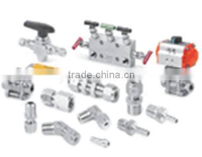 stainless steel ferrule fitting 3/16" straight union tube fittings