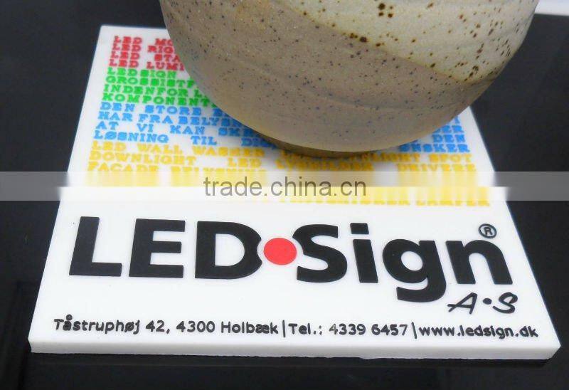 Fashion full color soft pvc rubber design cup coaster