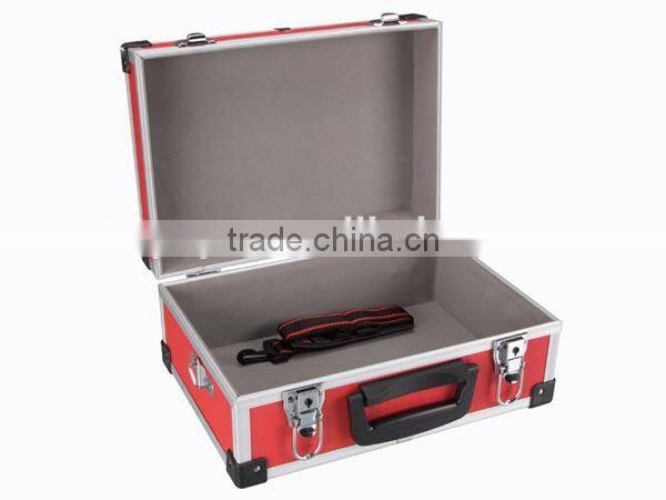 Red Aluminium Flight Case with 2 Clasps