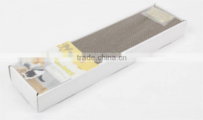 White Color with Paw Print Cat scratcher board Cat Toy