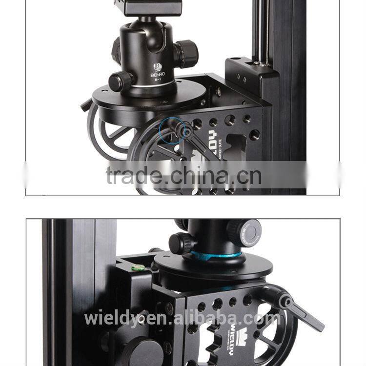 Portable Wieldy Load 8 Kg Video DSLR Slider Pan Tilt Head Rail for 5D2 5D3