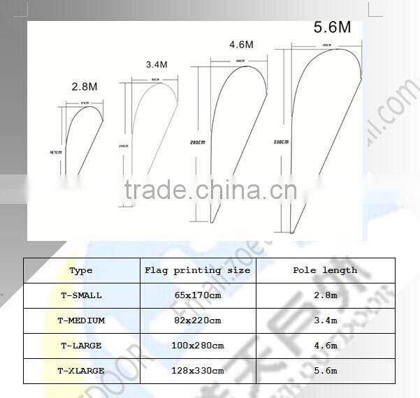 Feather Flag Custom Printed Sail Flying Banner Outdoor Advertising Sign