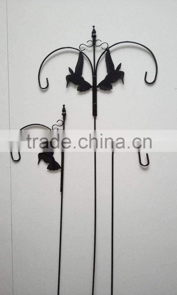 decorative metal garden hanging shepherd hook