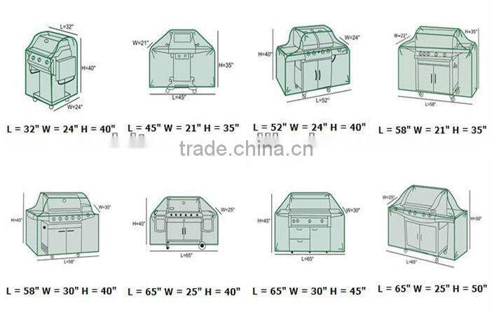 Waterproof UV Custom Outdoor Grill Covers