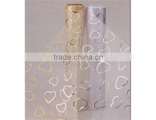 Beautiful Organza Roll With Heart Printed