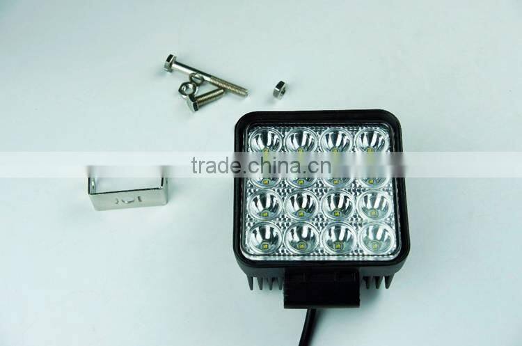 "Wholesale"12v driving working square 48w LED Off Road Work Lights,auto waterproof led work lamp for Suv,utv,atv
