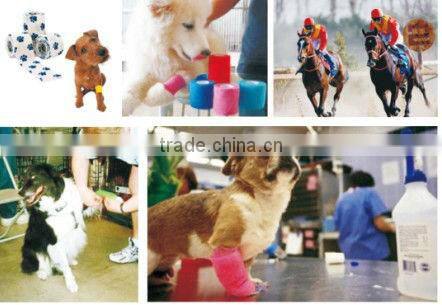 Self-adhesive elastic pet bandage