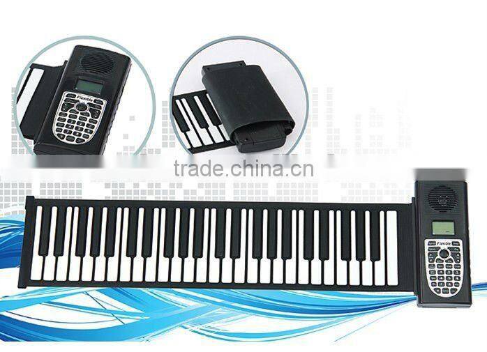 Musical instrument 88 keys roll up piano/foldable piano keyboard/flexible keyboard piano