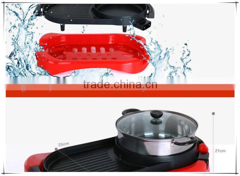 2015 New Arrival High efficiency Electric Teppanyaki with Steamboat