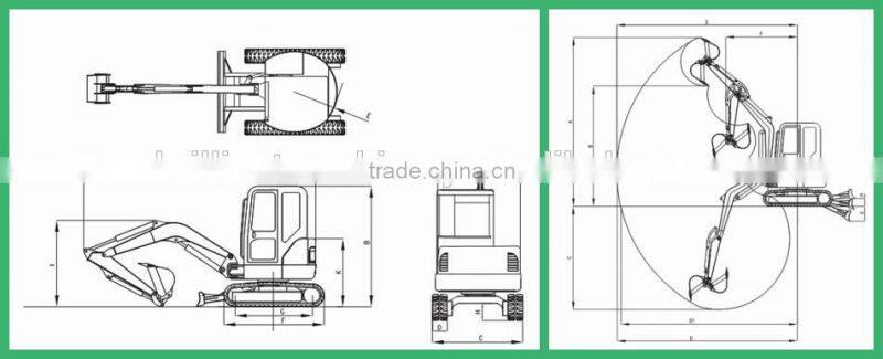 Most popular Japan Mini Excavator Mitsubishi O and K Excavator