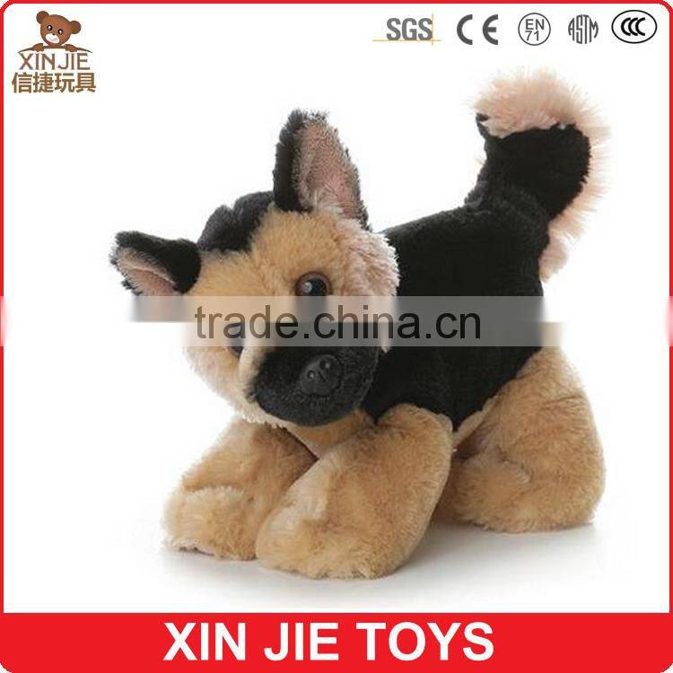 custom plush white lies prone dog toy