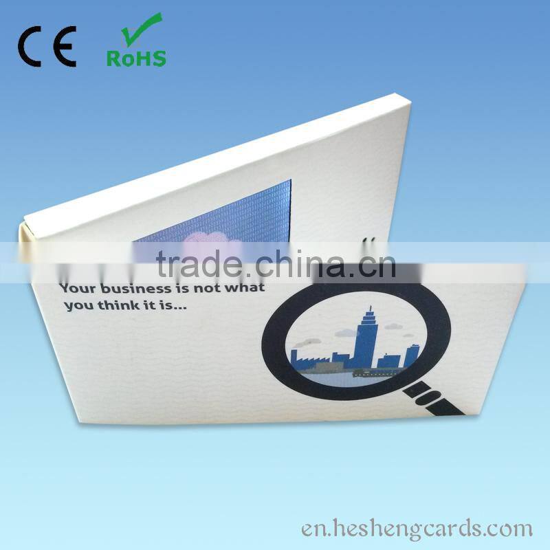 2015 most popular souvenir 2.4" video invitation card,video invitation card,video card for acer