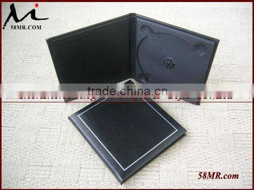 Emboss Leather Wedding CD/DVD Case Leatherette Paper CD/DVD Cases Leatherette Paper CD/DVD Albums,hard paper cd case