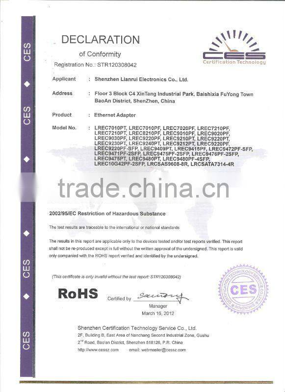 2016 most hot sale Intel 82599es chipset dual sfp port server adapter 10g network card