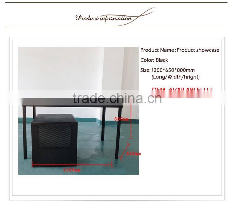 Two Square Network Rail Storage Box MDF Disign With Black Showcase Display