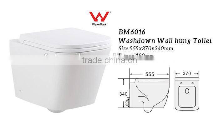 Australian wc Watermark Back Wall Toilet with concealed cistern BM6016