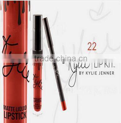 2016 new arrived High quality Kylie jenner Lip Kit lip gloss liquid lipstick matte 8 colors in stock