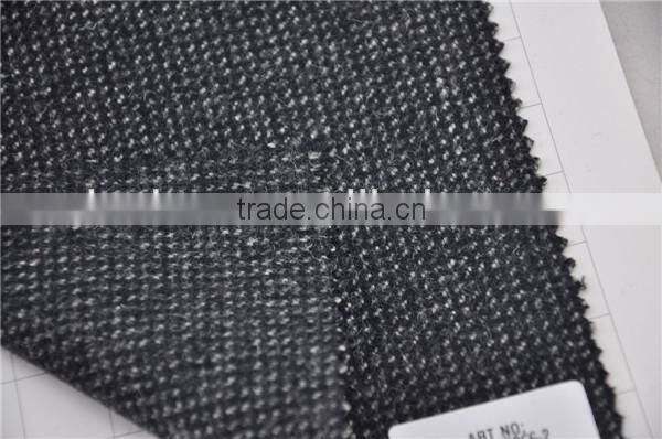 Wholesale high quality wool nylon woolen costume tweed fabric