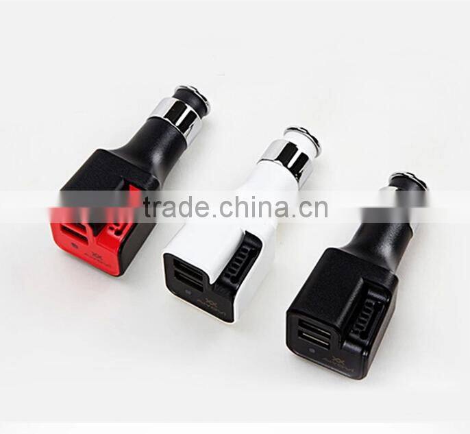 Air purifier car charger with dual usb charger