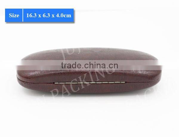 YJ-3017 preminum quality leather wrapped metal eye glasses case