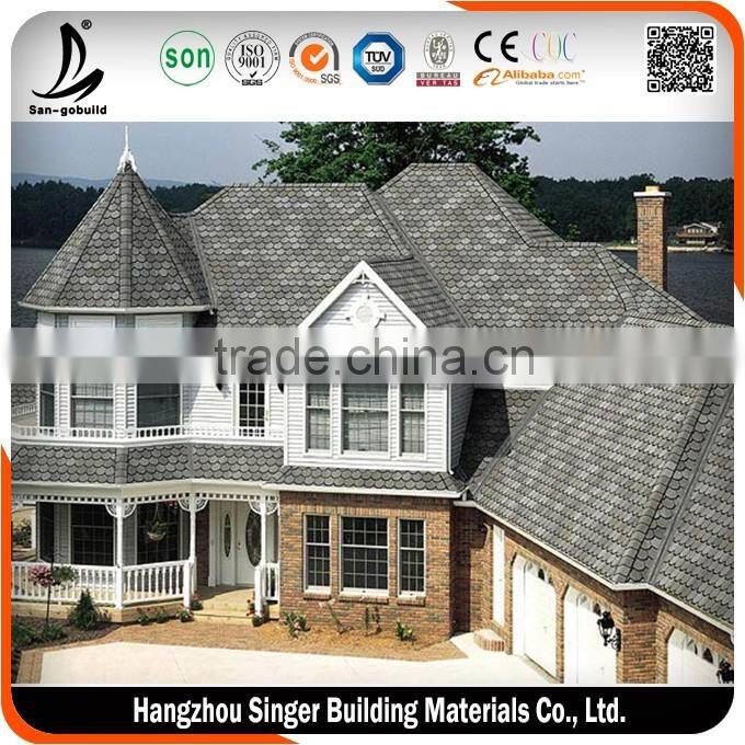 Asphalt shingles roofing for construction material, 3 tab asphalt shingle sheets