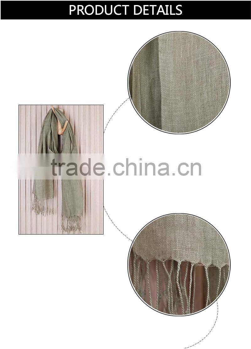 High performance dubai muslim women linen hijab scarf wholesale