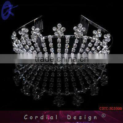 Alloy Tiara Crown With Many Small Wintersweet