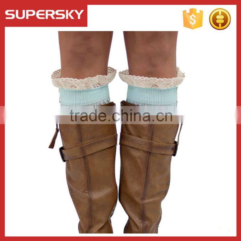 A-33 crochet lace ruffle boot cuffs girl boho boot toppers cuffs open knit lace boot cuffs