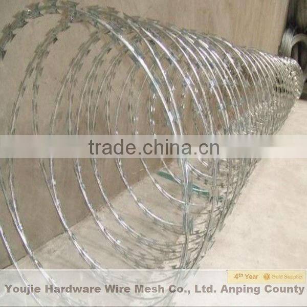 galvanized razor barbed wire hot dipped galvanized razor mesh fence
