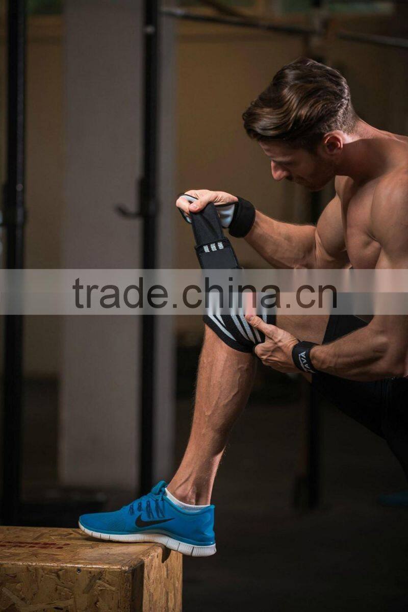 Scorpion Power Lifting Weight Lifting Knee Wraps. Elasticated Power Lifting Knee Support Bandage