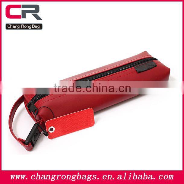 Hot selling !!! Top Fashion !!! leather pencil case with handle