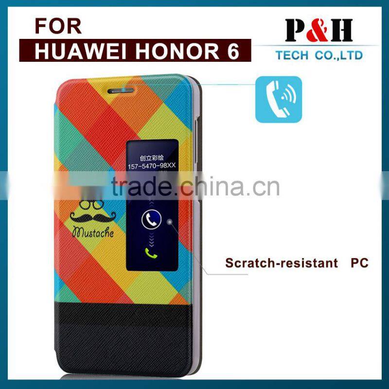 mofi leather case for huawei honor 6 plus mobile phone case