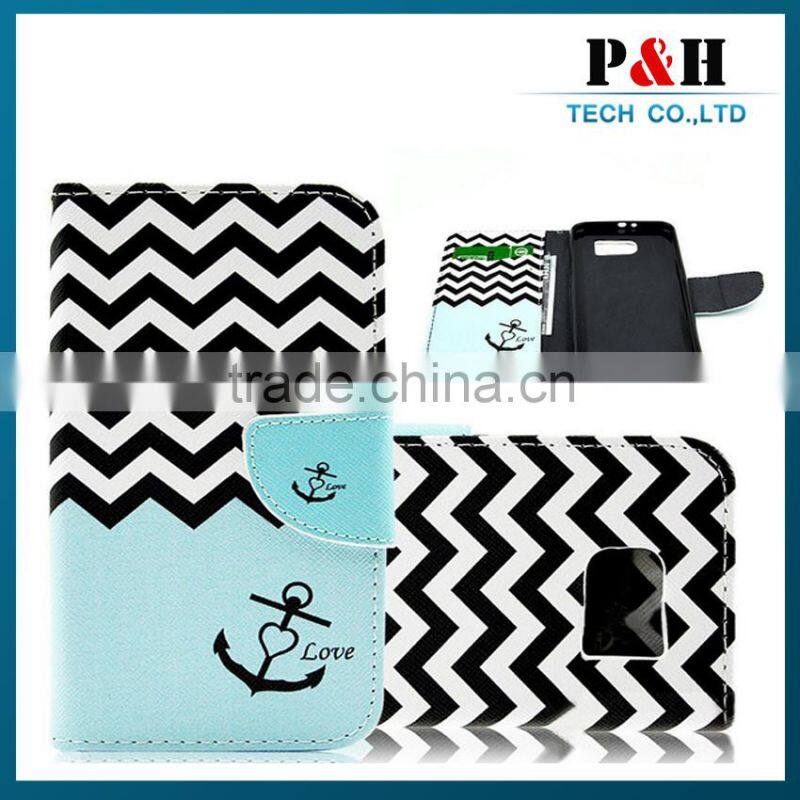 High Quality Luxury for Samsung Leather Case wallet stand case with pu leather and card slots