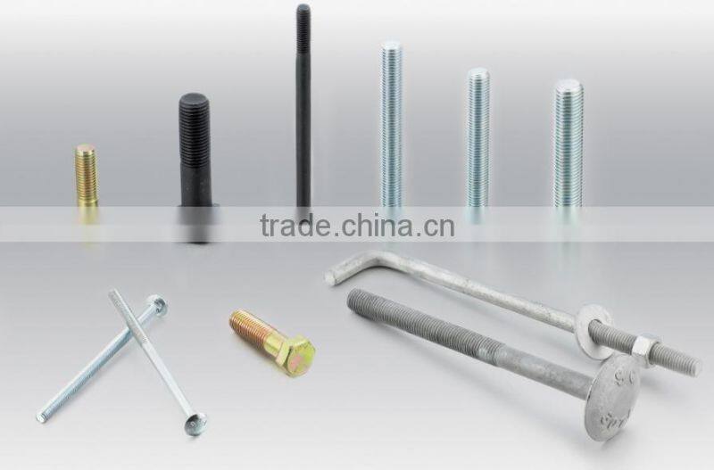FACTORY SUPPLY HIGH QUALITY ZINC/HDG ASSEMBLED WITH WASHER AND NUT ANCHOR BOLT/ L TYPE HOOK BOLT