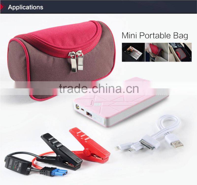 2016 best selling new design power bank jump starter with private mold