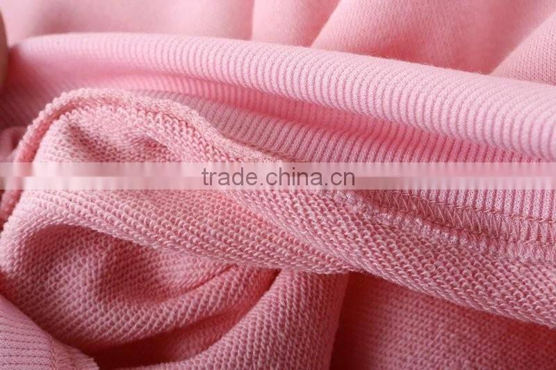 clothing manufacturer embroidery long sleeve round collar long hooby