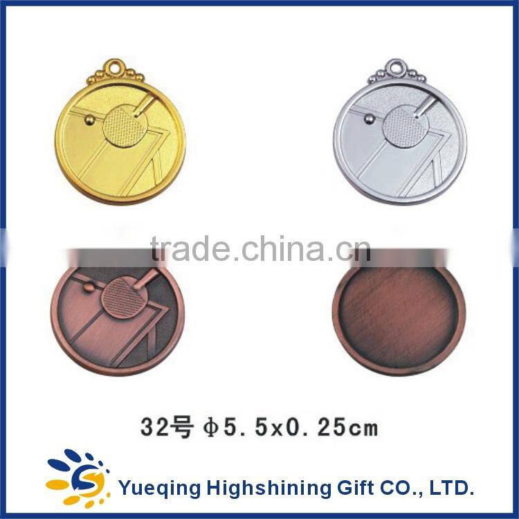 32# High Quality gold silver bronze cheap sports factory directly sale metal prize award souvenir table tennis medal