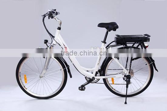 wuxi riches cheap city lady aluminium case lithium battery electric bikes electric bicycle (Model CTB430U)