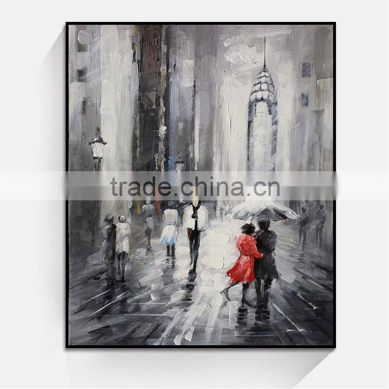 Shu1674 modern animal feather canvas oil painting for bedroom