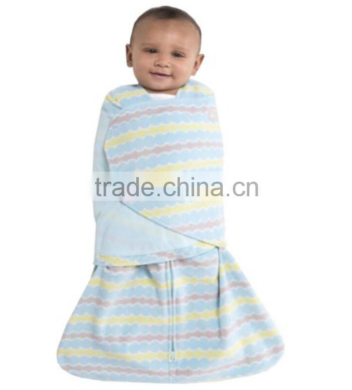 Sleeping Baby Fleece Swaddle Newborn Blanket Adjustable Infant Wrap